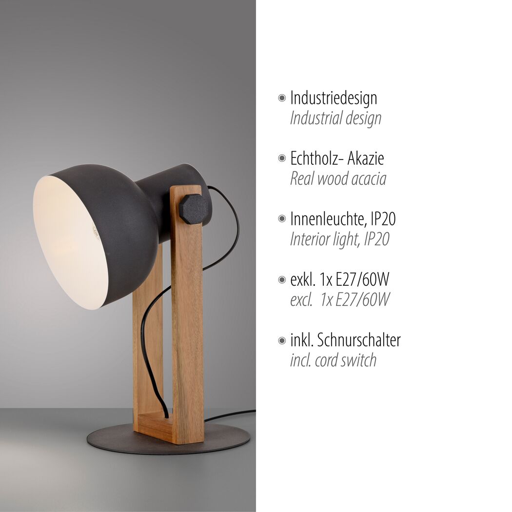 Tischlampe 'CUP 2.0' E27 60 W Ø 20 x 45 cm
