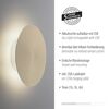 LED-Wandleuchte 'Akku Puntua' dimmbar 100 lm warmweiß Ø 18 x 4,5 cm