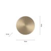 LED-Wandleuchte 'Akku Puntua' dimmbar 100 lm warmweiß Ø 18 x 4,5 cm