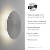LED-Wandleuchte 'Akku Puntua' dimmbar 100 lm warmweiß Ø 18 x 4,5 cm