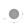 LED-Wandleuchte 'Akku Puntua' dimmbar 100 lm warmweiß Ø 18 x 4,5 cm