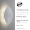 LED-Wandleuchte 'Akku Puntua' dimmbar 100 lm warmweiß Ø 18 x 4,5 cm