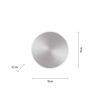 LED-Wandleuchte 'Akku Puntua' dimmbar 100 lm warmweiß Ø 18 x 4,5 cm