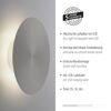 LED-Wandleuchte 'Akku Puntua' dimmbar 125 lm warmweiß Ø 25 x 6,5 cm