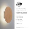 LED-Wandleuchte 'Akku Puntua' dimmbar 100 lm warmweiß Ø 18 x 4,5 cm