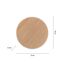 Wandleuchte AKKU PUNTUA Holz-natur Ø 25 cm