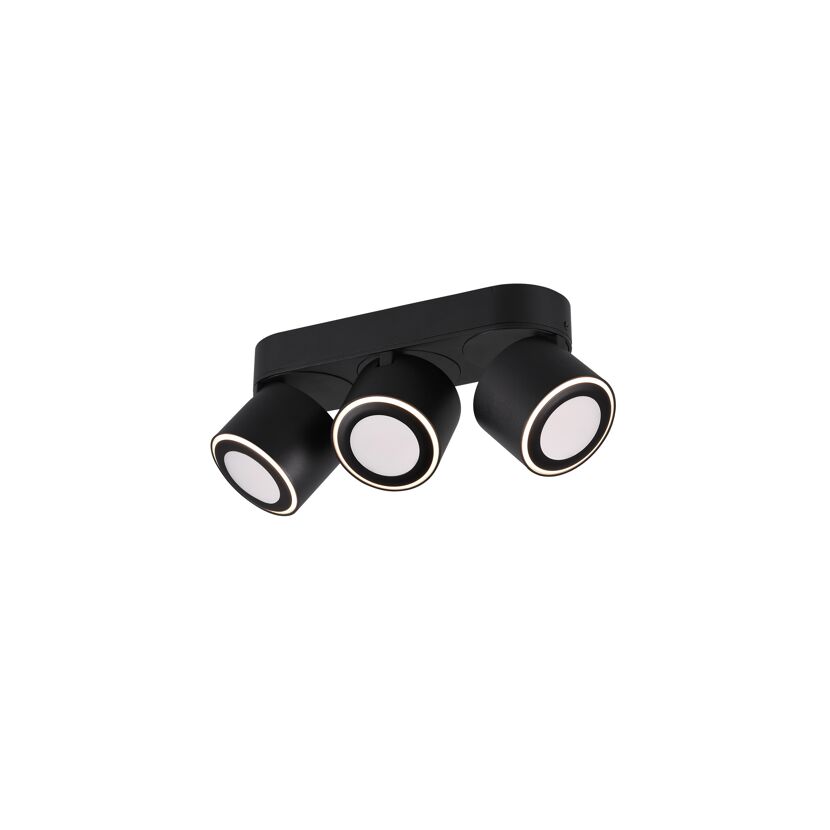 LED-Deckenleuchte 'Taurus' mattschwarz 27,3 x 10,6 x 8,7 cm