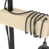 Nahaufnahme Lampenkabel an Holz