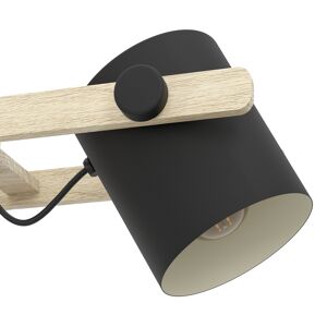 Hängeleuchte 'Hornwood' schwarz/beige 21 x 110 cm