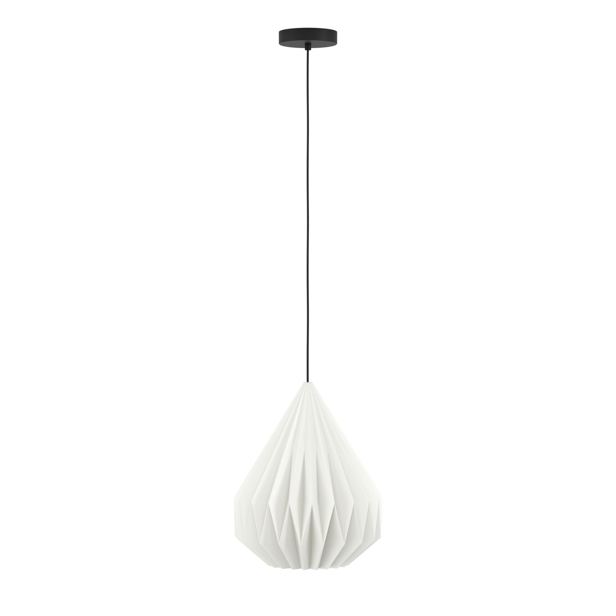 Weiße Papier-Hängelampe