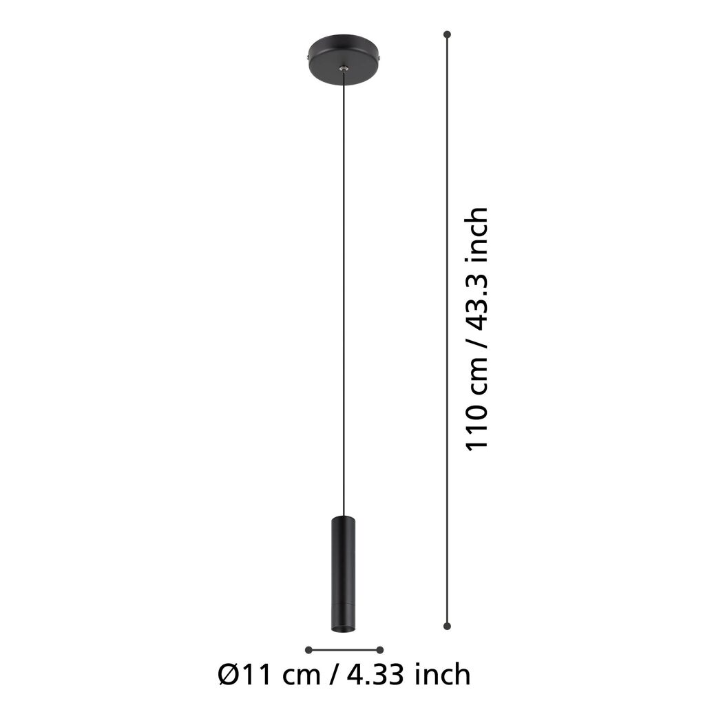LED-Pendelleuchte 'Almudaina' 480 lm warmweiß Ø 4 x 110 cm