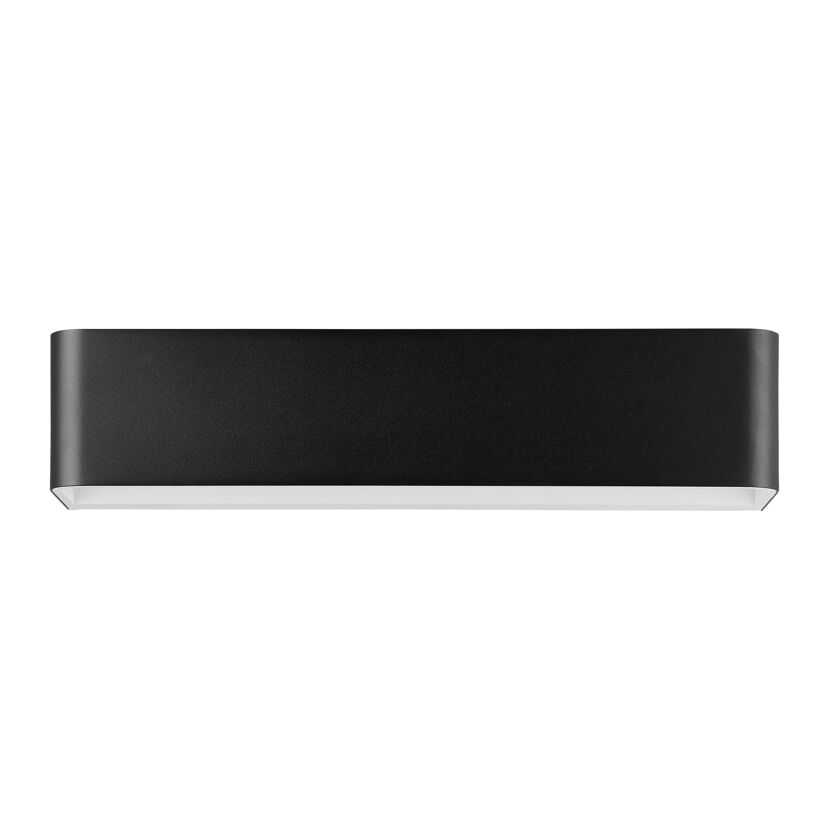 Schwarze Wandleuchte, länglich