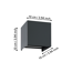 LED-Wandleuchte 'Valmontone' schwarz 10 x 10 cm