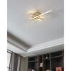 Goldene LED-Deckenleuchte in geschwungener Form