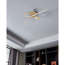 Goldene LED-Deckenleuchte in Schleifenform