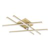 Deckenlampe aus Holz und Metall