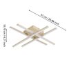 Moderne Deckenleuchte mit Holzbalken