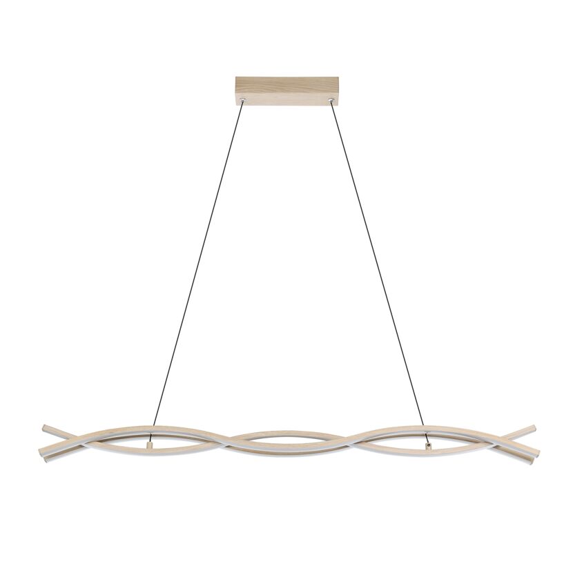 Hängeleuchte mit Holz-Optik