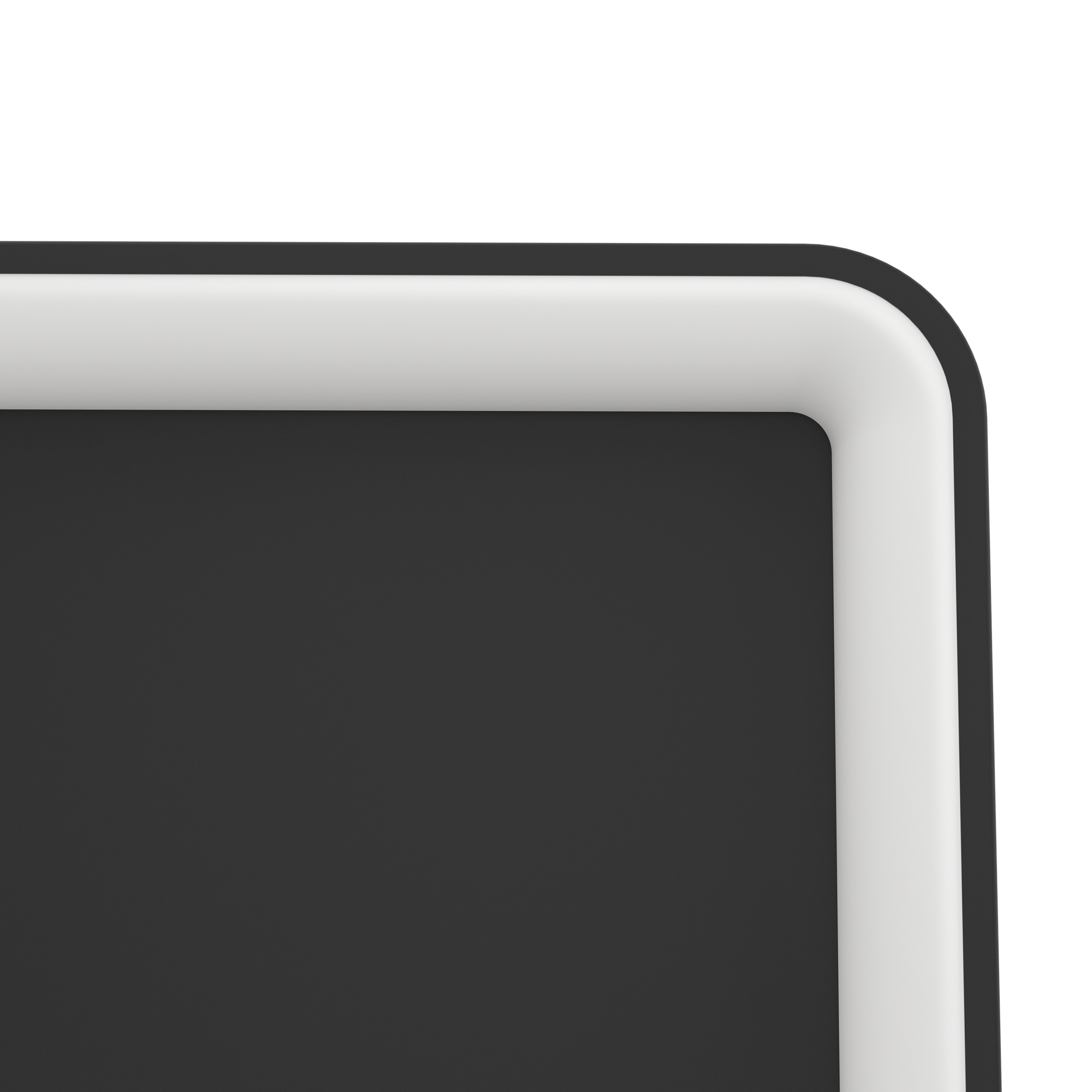 Ecke einer schwarzen Deckenleuchte