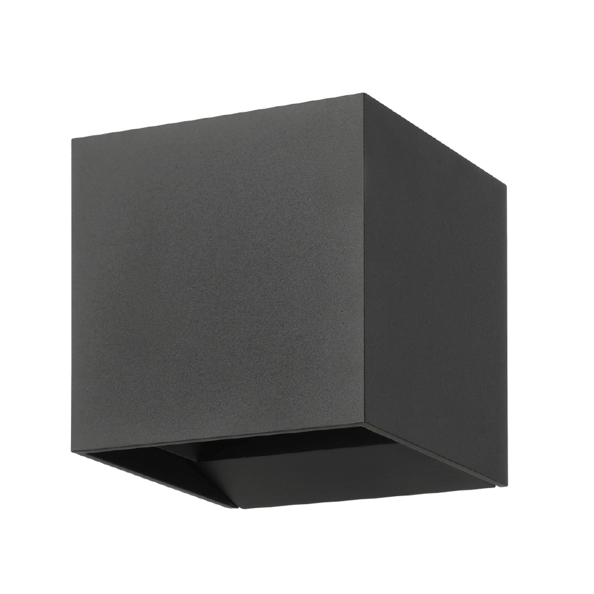 Schwarze quadratische Außenwandleuchte