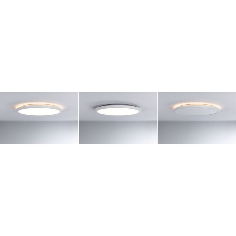 Drei weiße LED-Deckenleuchten