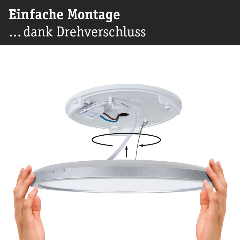 LED-Panel 'Alya' 29 W 3450 lm warmweiß bis tageslichtweiß Ø 30 x 2,8 cm