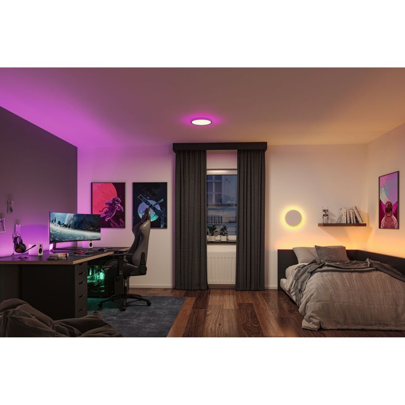 LED-RGB-Deckenleuchte 'Atria Shine' weiß 19 W Ø 29 cm