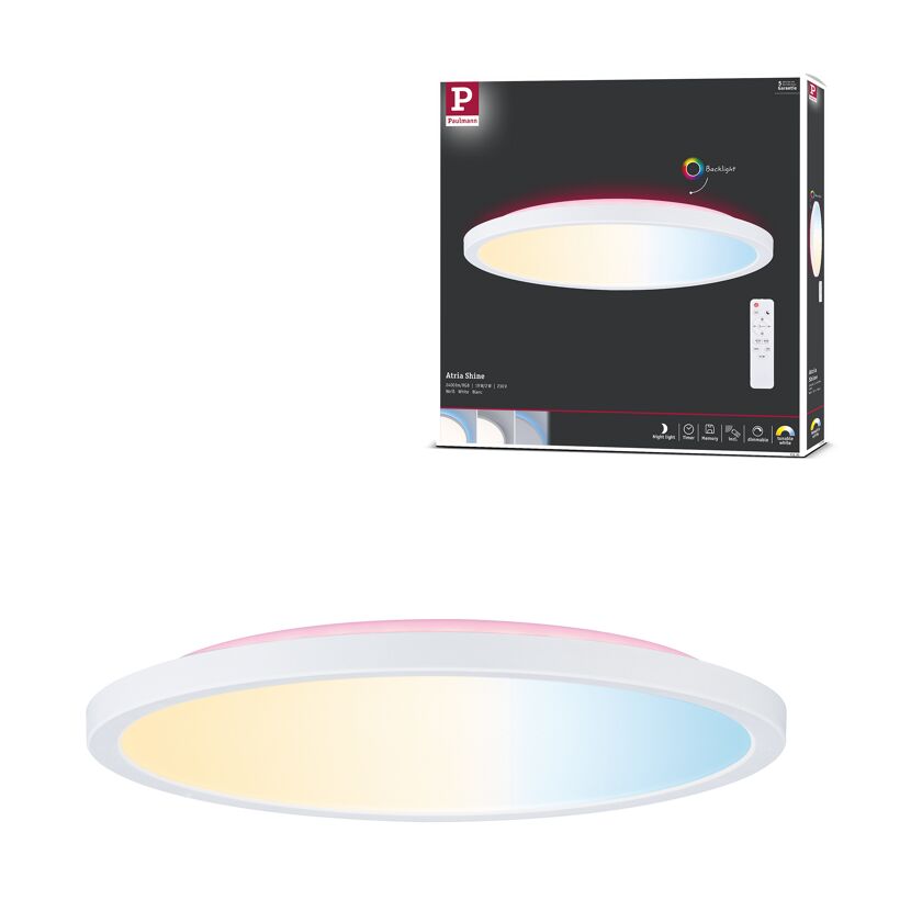 LED-RGB-Deckenleuchte 'Atria Shine' weiß 19 W Ø 29 cm