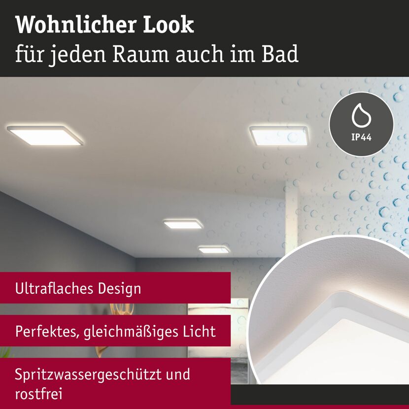 LED-Panel 'Atria Shine' 16 W 29,3 x 29,3 cm Weiß
