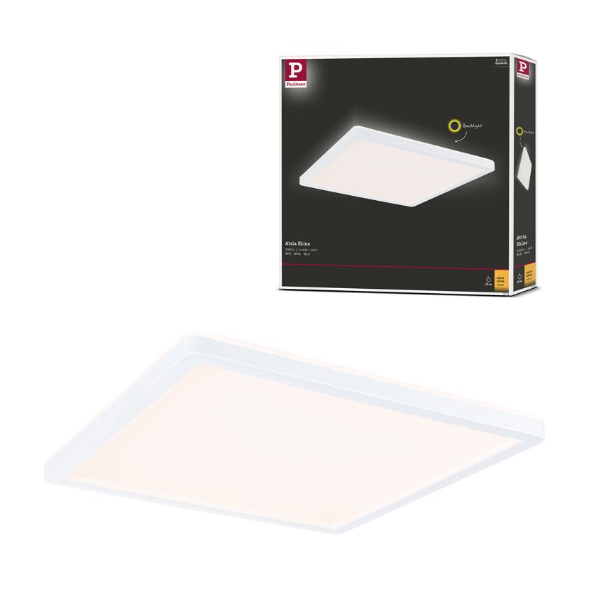 LED-Panel 'Atria Shine' 16 W 29,3 x 29,3 cm Weiß