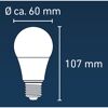 LED-Leuchtmittel dimmbar Tropfen matt E27 4,9 W 470 lm RGB - tunable white
