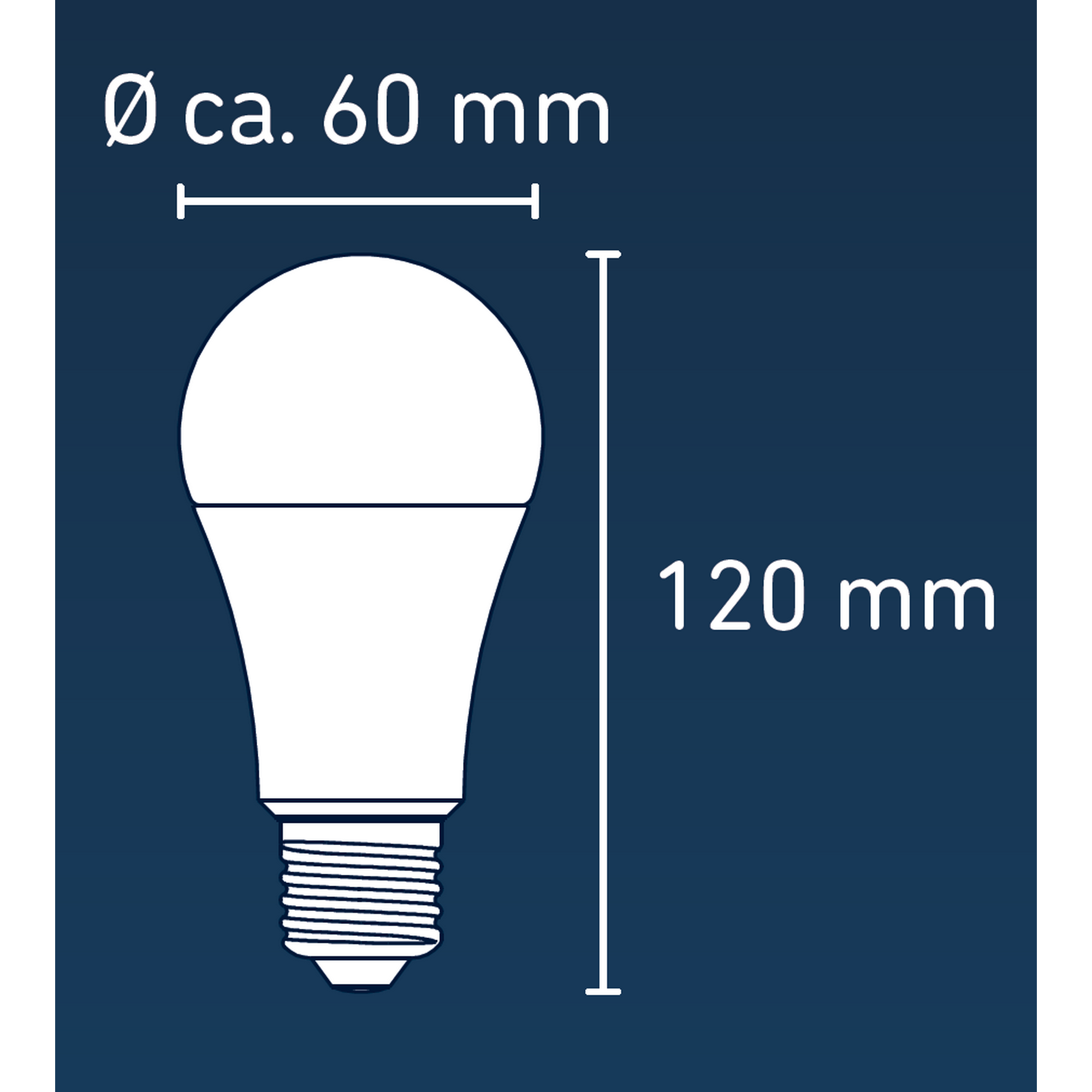 Smarte LED-Lampe E27 9 W 806 lm + product picture