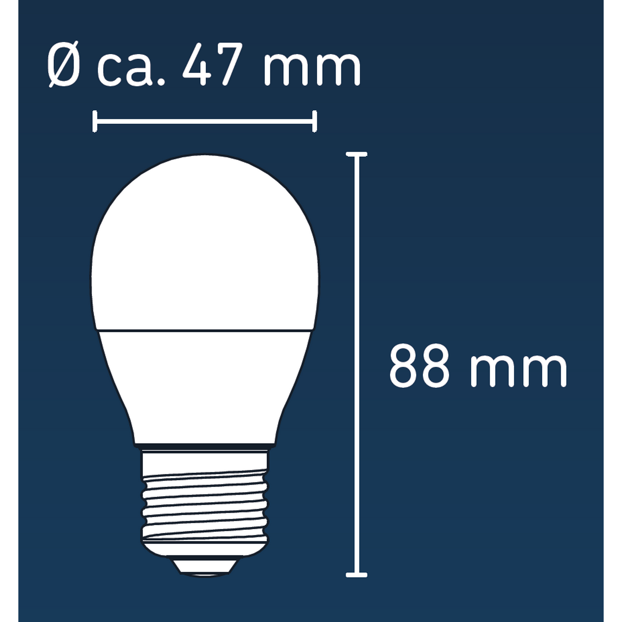 Smarte LED-Lampe E27 4,9 W 470 lm + product picture