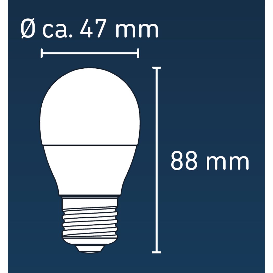 LED-Leuchtmittel dimmbar Tropfen matt E27 4,9 W 470 lm RGB - tunable white