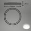 LED-Panelleuchte 'Slim' Ø 19 x 2,8 cm 12W 1400 lm weiß