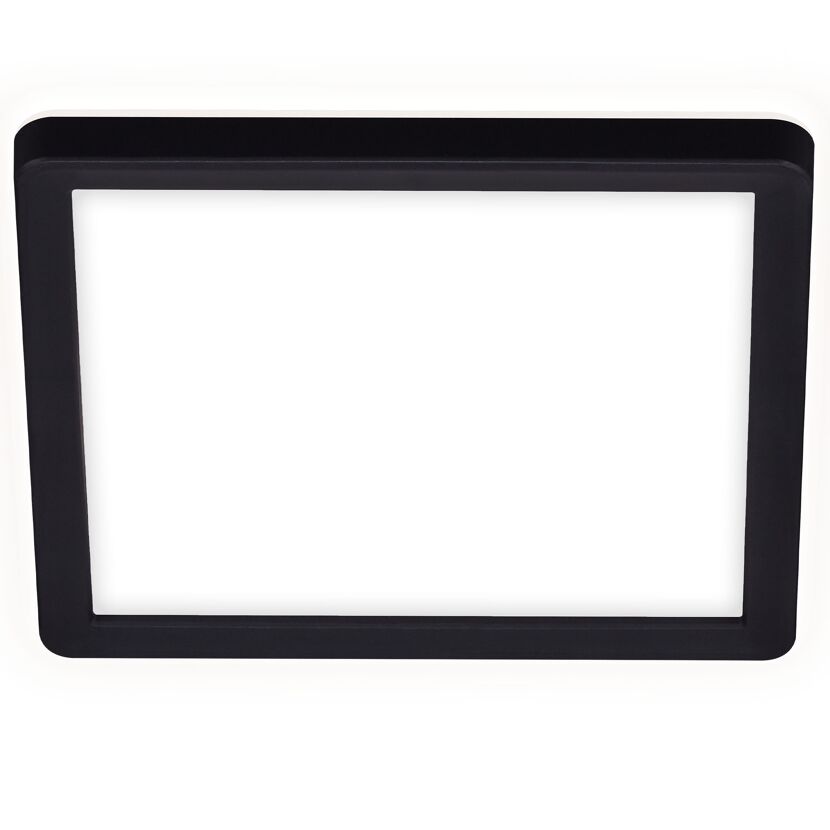 LED-Panelleuchte 'Slim' 19 x 19 cm 12W 1400 lm schwarz