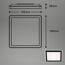 LED-Panelleuchte 'Slim' 19 x 19 cm 12W 1400 lm schwarz