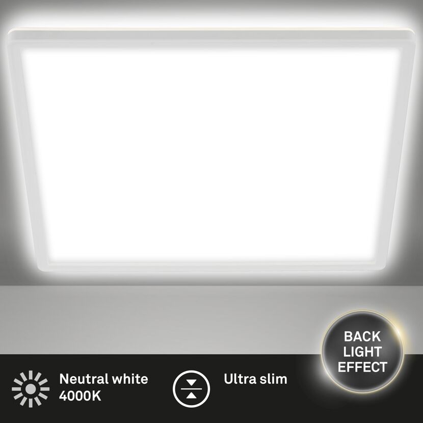 LED-Panelleuchte 'Slim' 42 x 42 cm 22W 3000 lm weiß