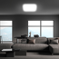 Modernes Wohnzimmer mit LED-Panel