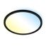 LED-Panelleuchte 'Slim' Ø 29 x 3 cm dimmbar 18W 2400 lm schwarz