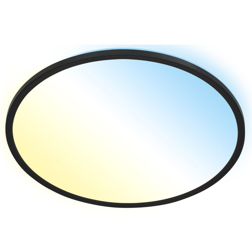 LED-Panelleuchte 'Slim' Ø 42 x 2,9 cm dimmbar 22W 3000 lm schwarz