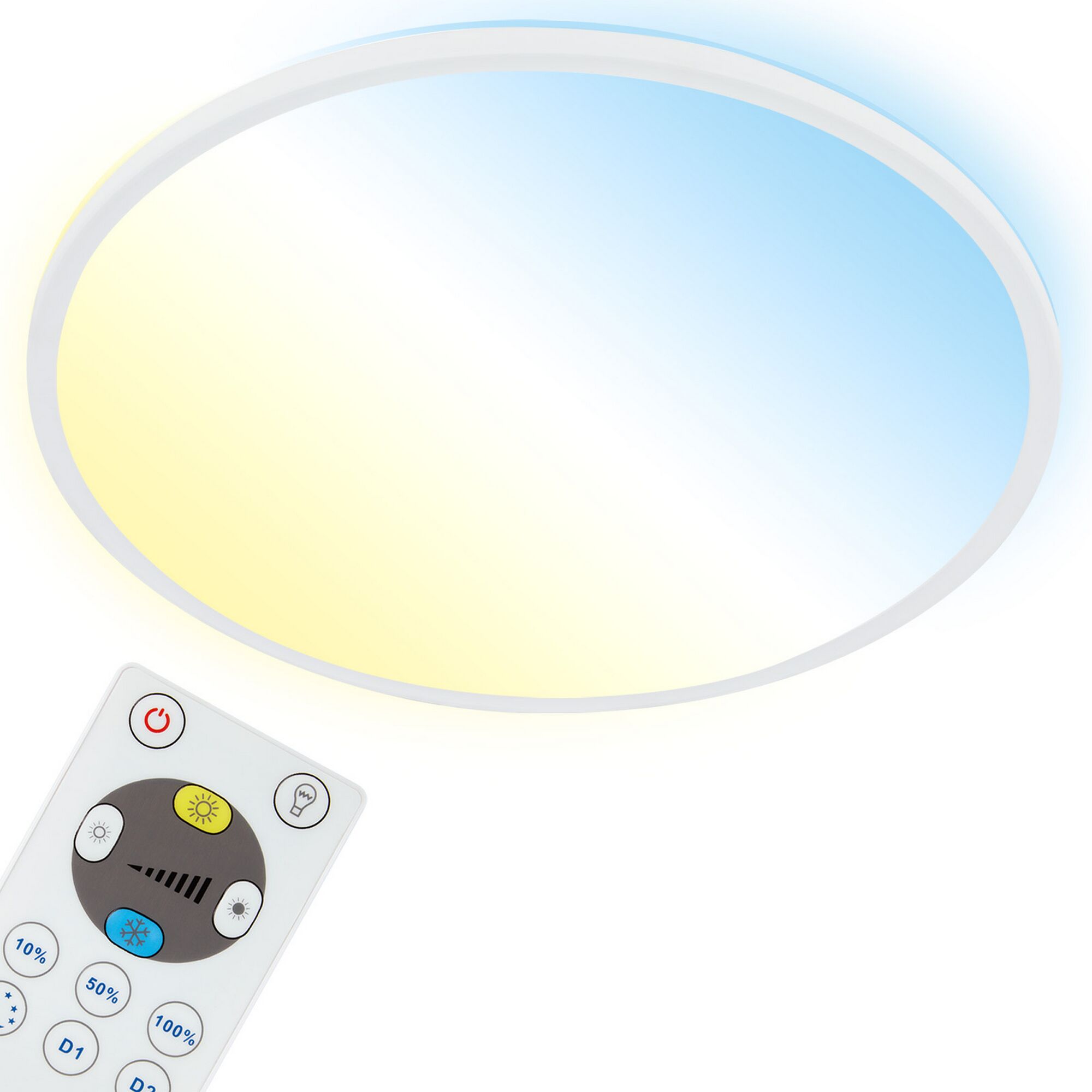 Rundes LED Panel mit Fernbedienung