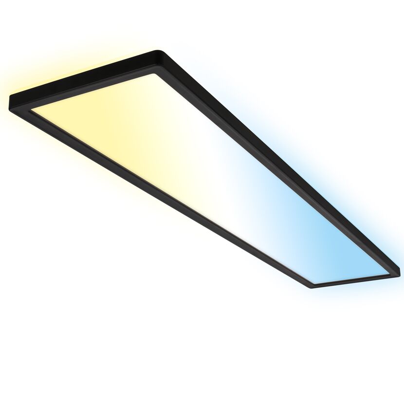 LED-Panelleuchte 'Tava' 20 x 98 cm dimmbar 36W 4800 lm matt-schwarz