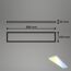 LED-Panelleuchte 'Tava' 20 x 98 cm dimmbar 36W 4800 lm weiß matt