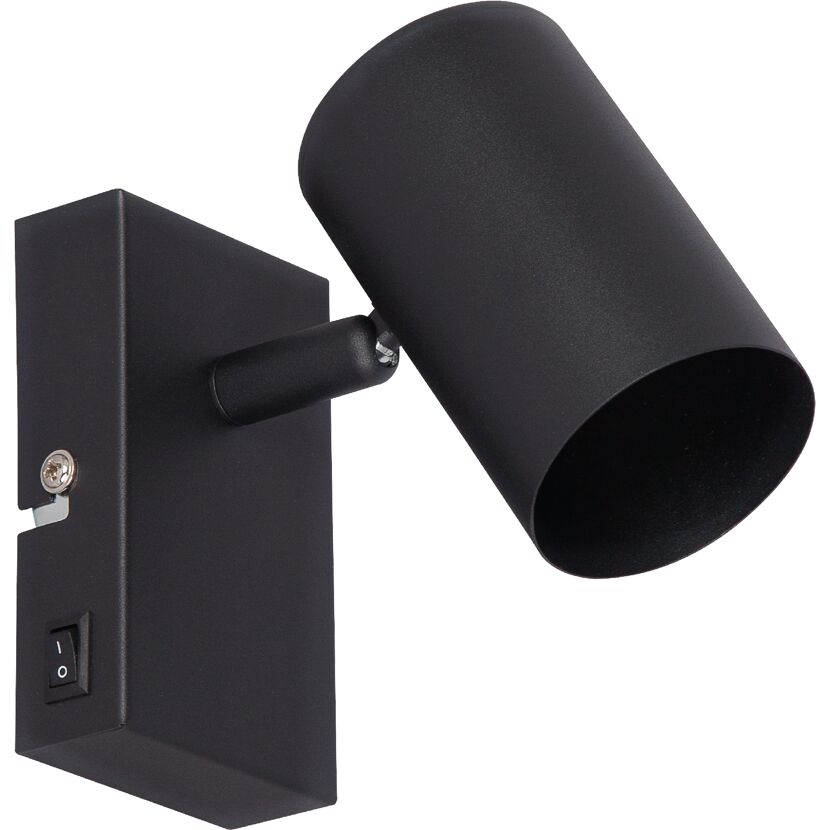 Schwarzer, schwenkbarer Wandstrahler