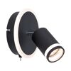 Schwarze LED-Wandleuchte