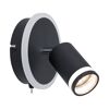 Schwarzer LED-Wandstrahler
