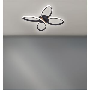 LED-Deckenleuchte 'Alina' 22 W 3000 K schwarz 48 x 48 x 6 cm