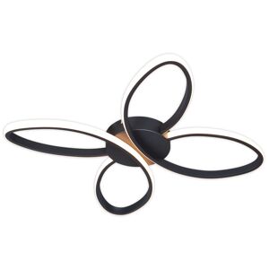 LED-Deckenleuchte 'Alina' 22 W 3000 K schwarz 48 x 48 x 6 cm