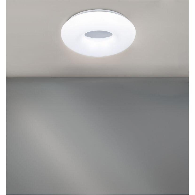 LED-Deckenleuchte 'Leni' Ø 40 cm x 8,5 cm weiß Metall/Kunststoff Ring